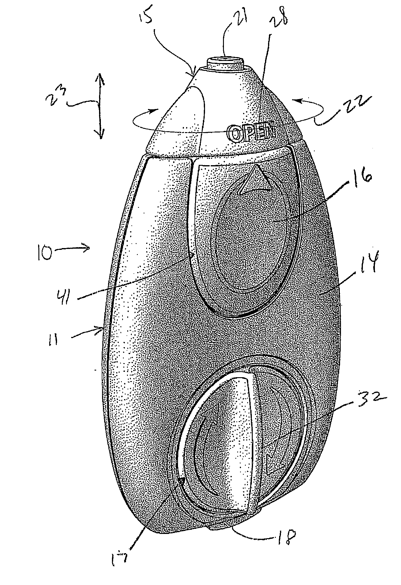 Instant stain removing device, formulation and absorbent means