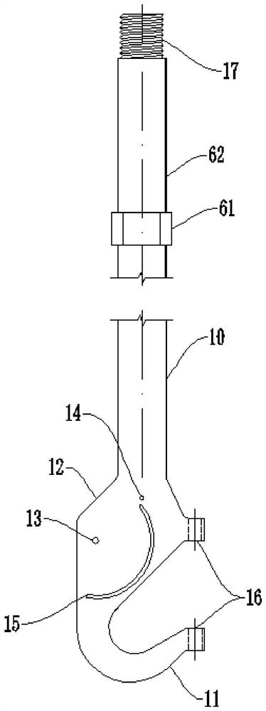 Reinforcement cage mounting device and using method thereof