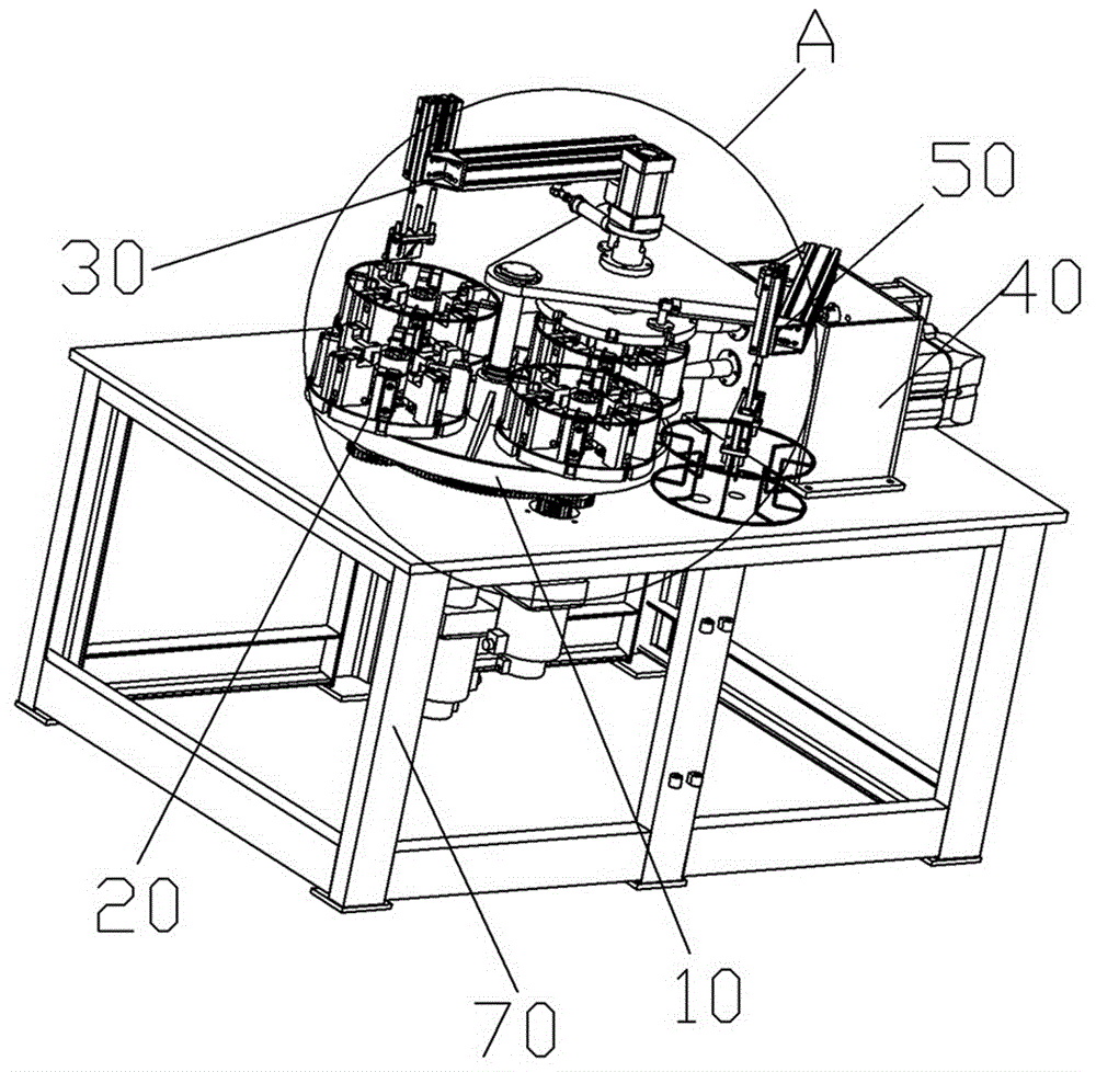 Workpiece clamping fixture and winding reel welding machine using the clamping fixture