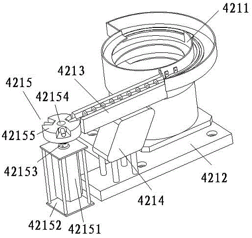 Lining supply and press-in device of automobile door hinge assembly line