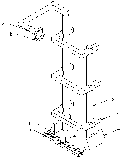 Automatic door closing device for dormitory