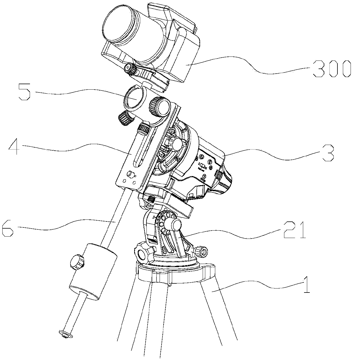 Hoshino equatorial mount bracket device