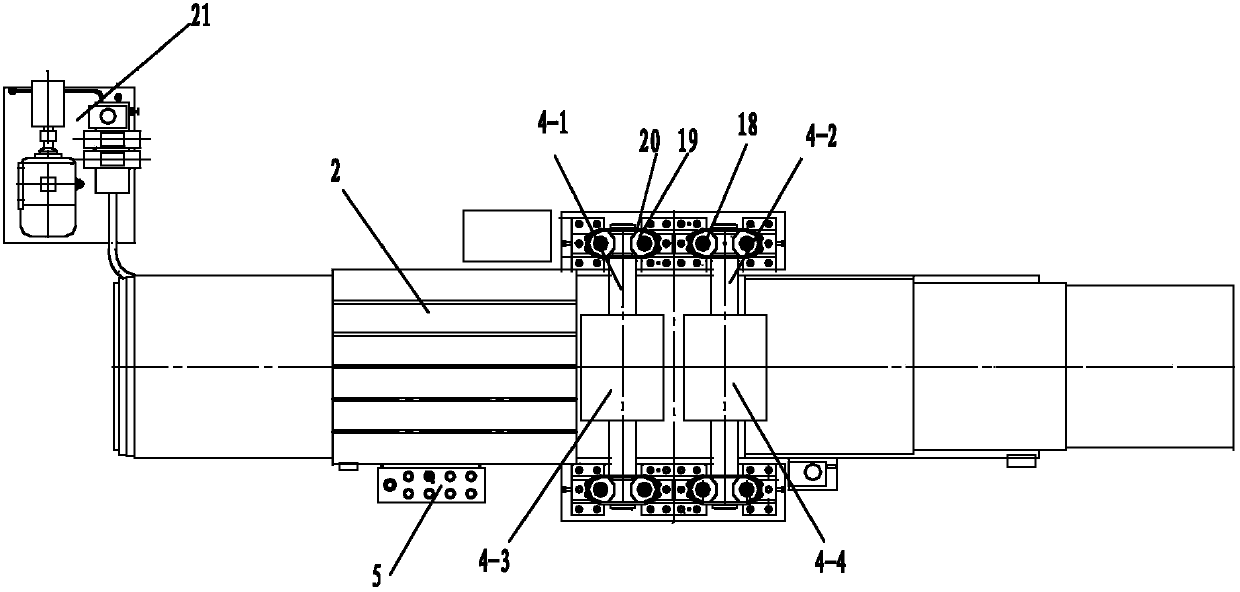 Embedding and rolling forming machine tool for radiator fins