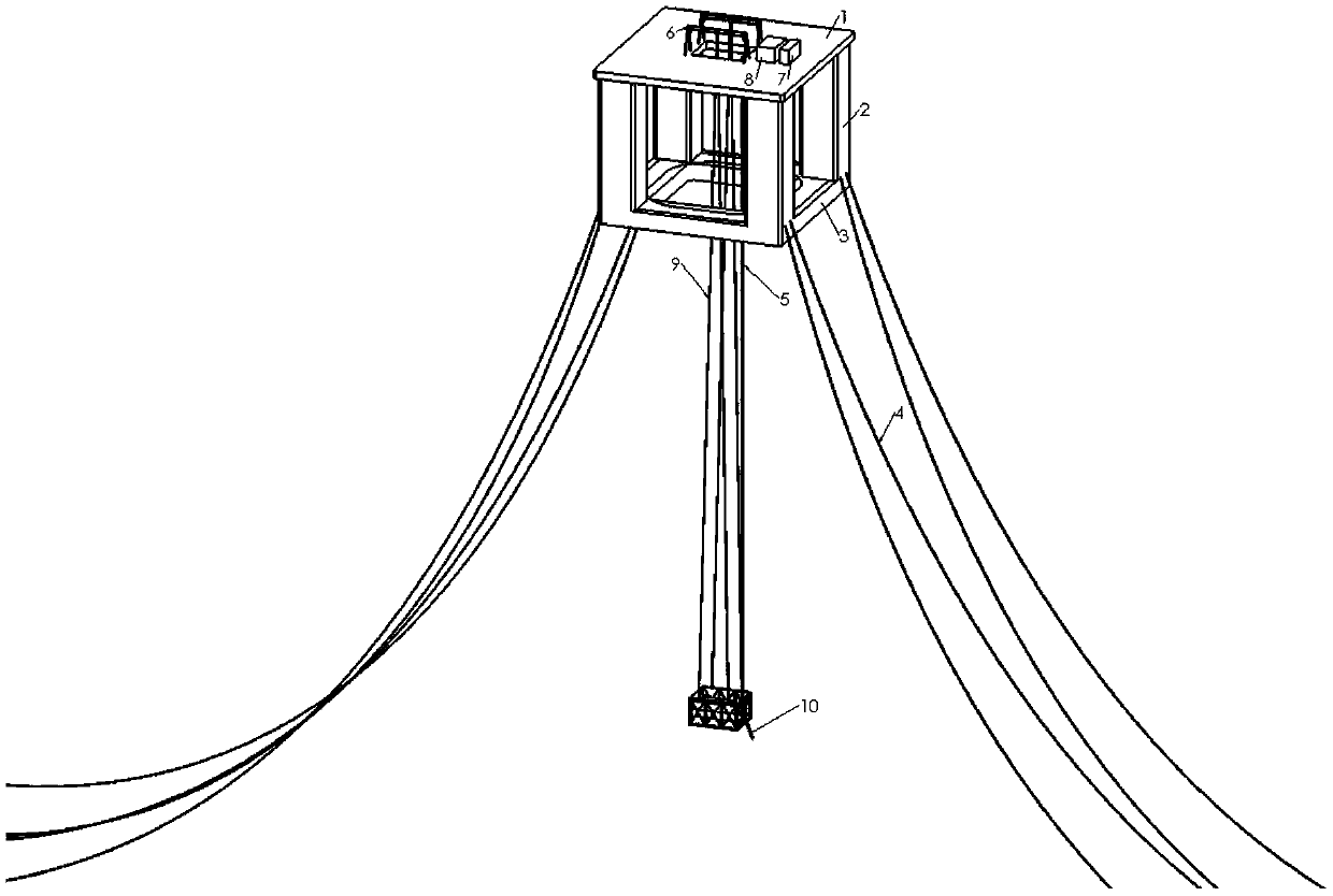 Deep sea reverse osmosis seawater desalination device and method thereof