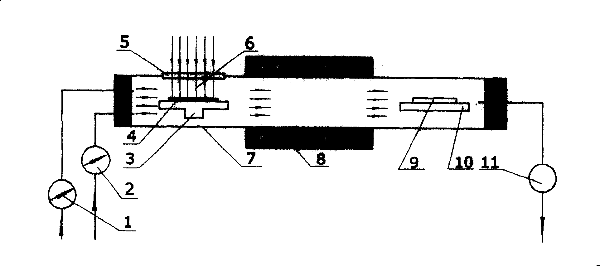 Method and device for preparing zinc oxide nano-crystal based on non ionization radiation