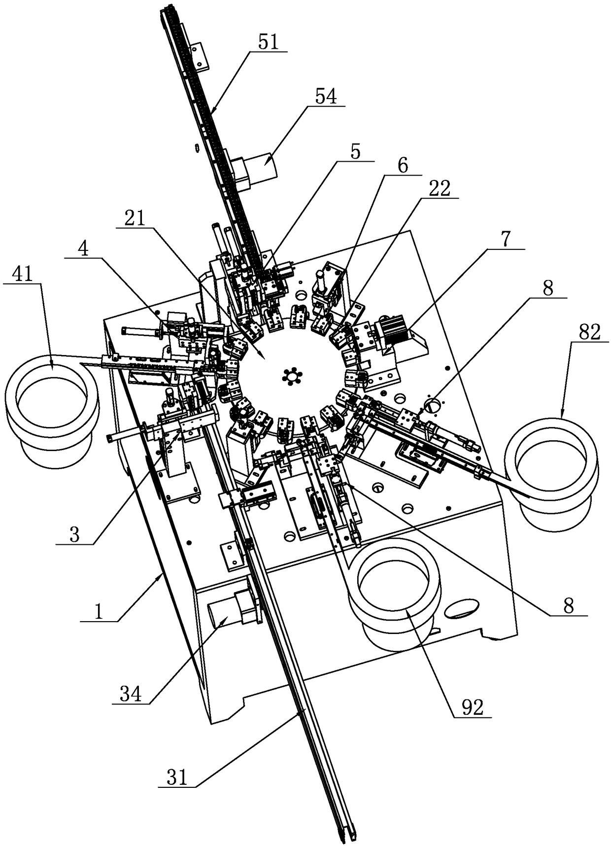 Automatic assembly device for coil bobbin