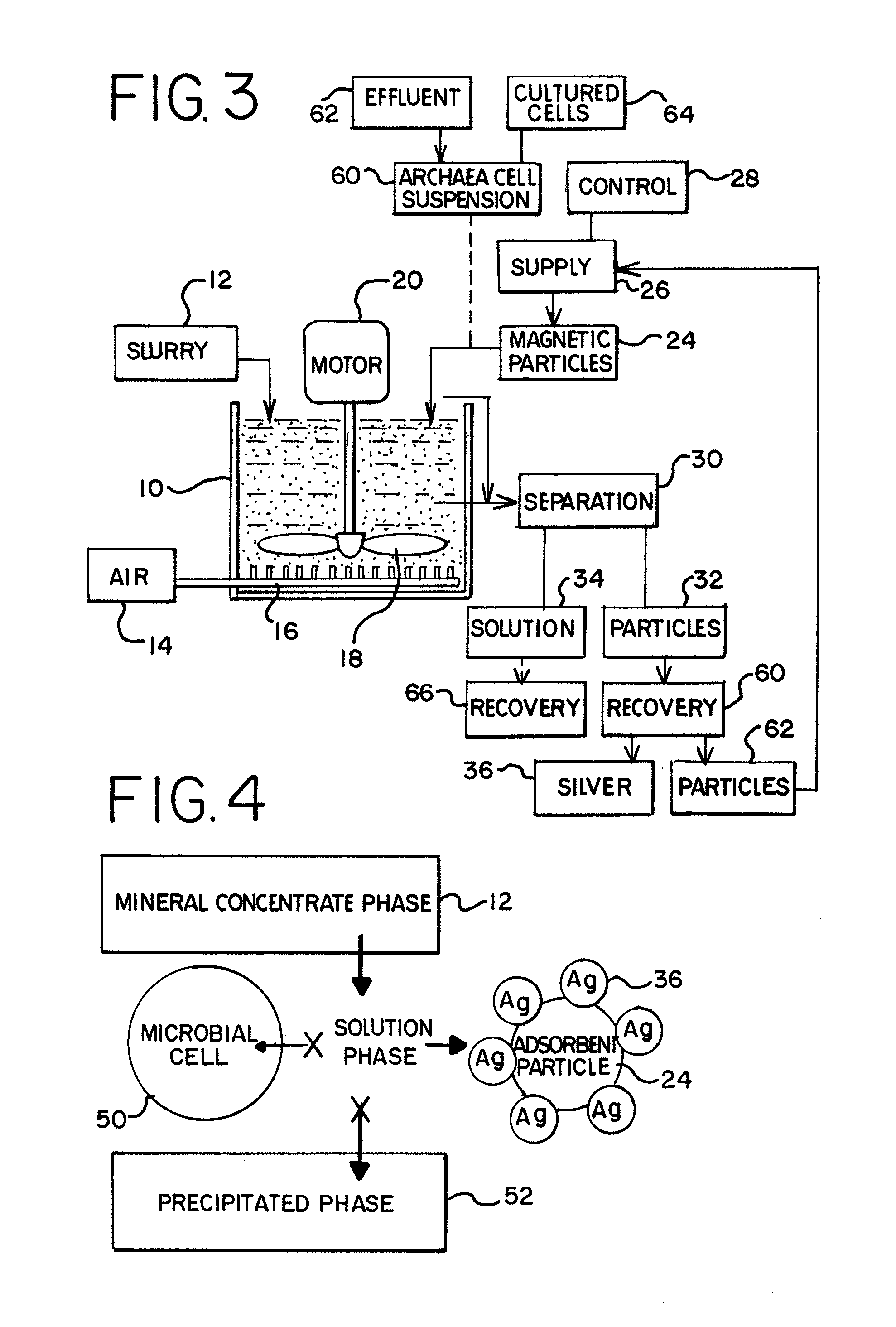 Metal Recovery from a Tank Bioleaching Solution with the Use of Coated Magnetic Particles