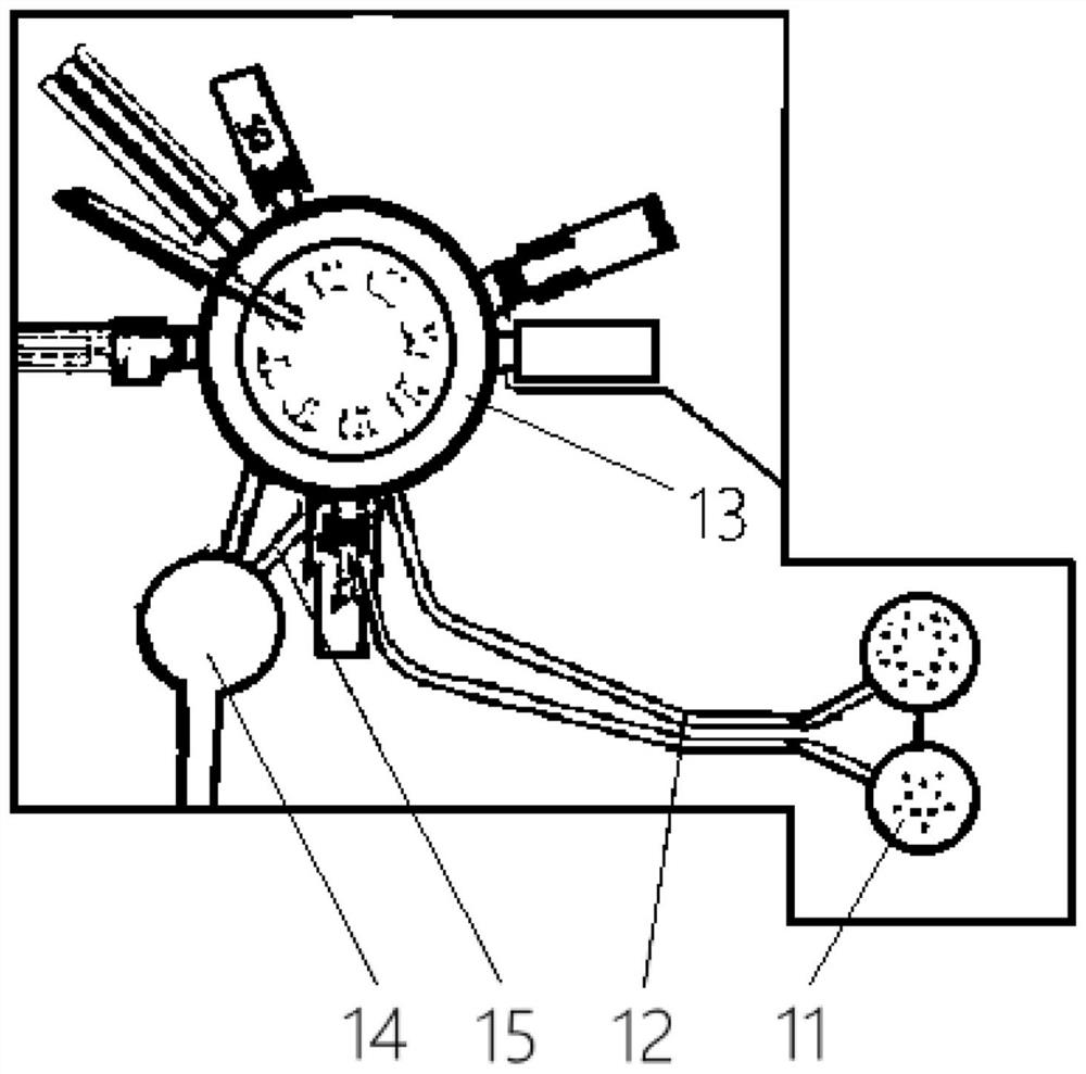 Distributed current and cold mass transmission feeder system of superconducting Tokamak magnet