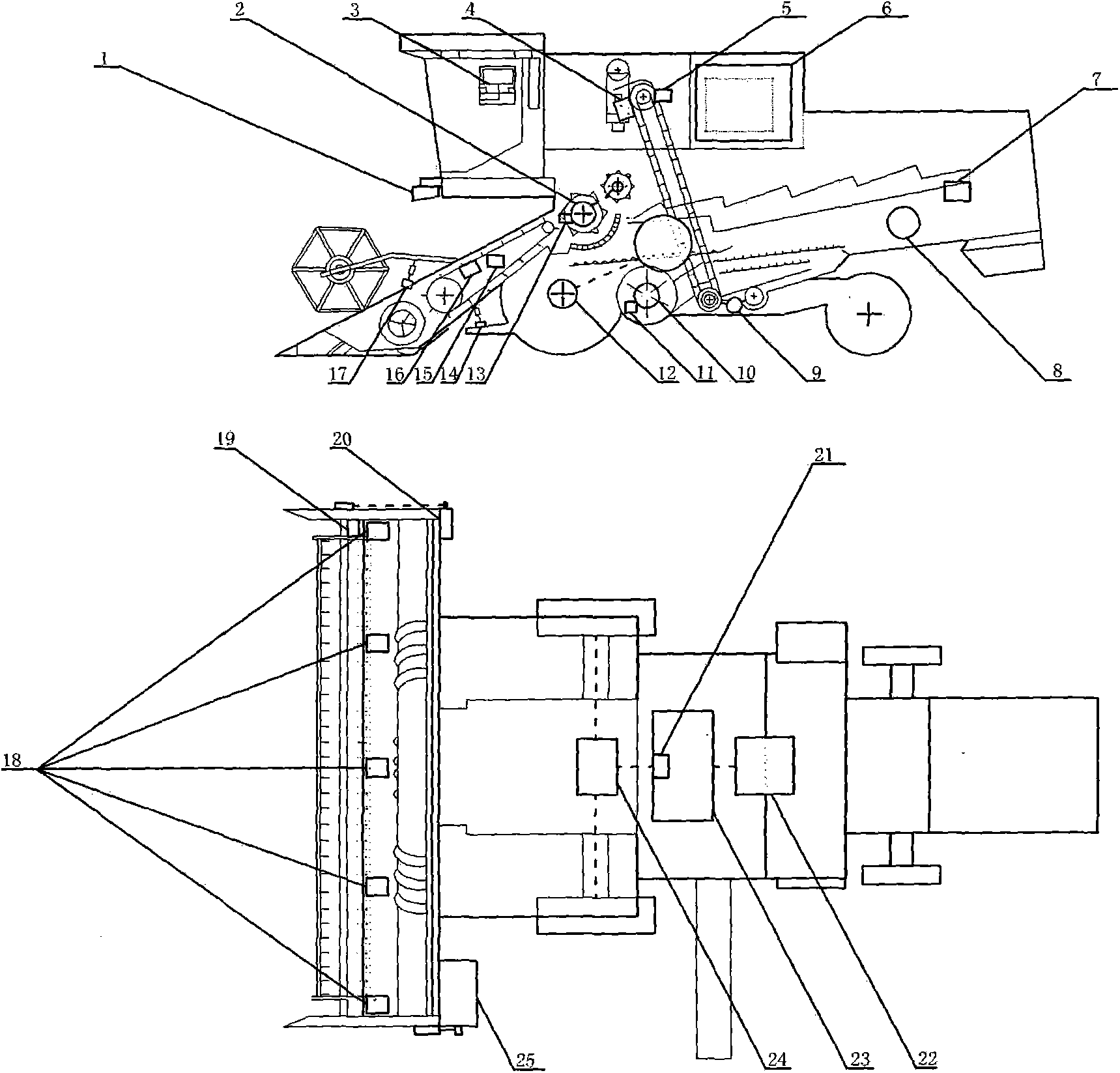 Electrically-driven intelligent combine-harvester control system