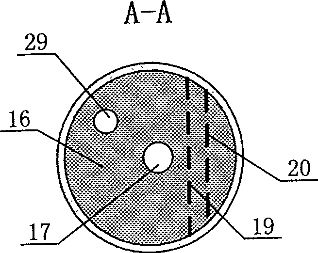 Recovering device for oxidization low pressure end gas in process of preparing terephthalic acid