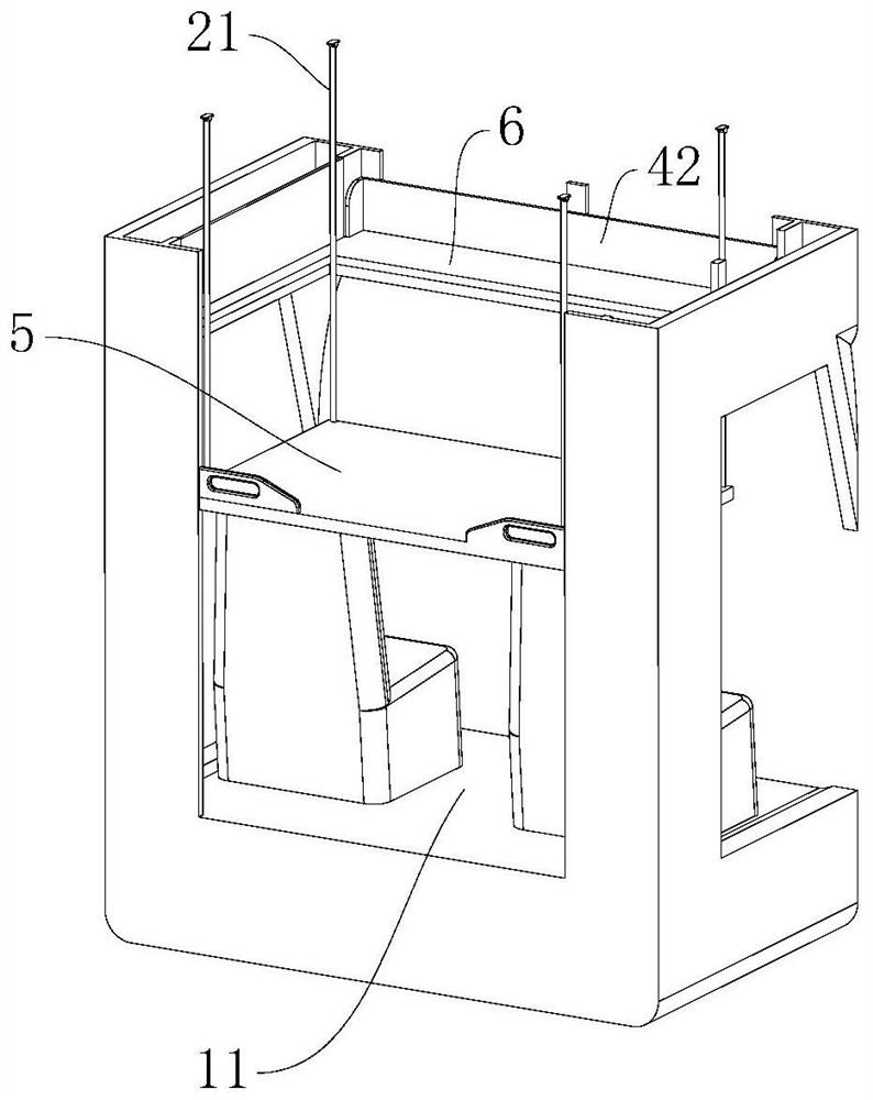 Touring car forehead bed device