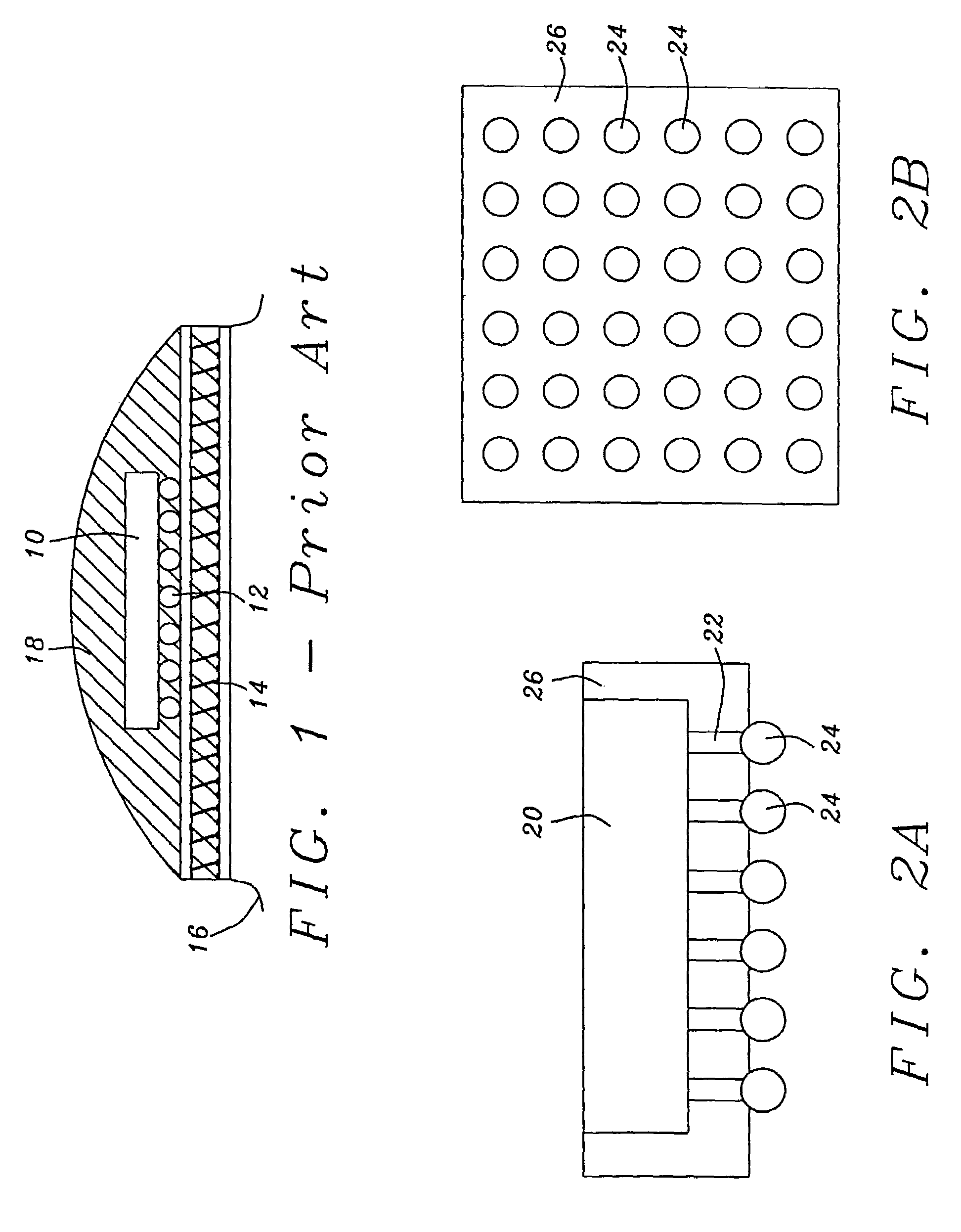 Package design and method of manufacture for chip grid array