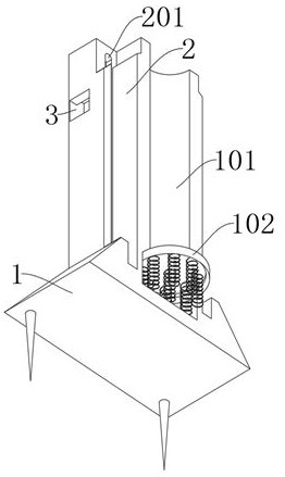 Measuring rod for high-precision aerial survey of unmanned aerial vehicle