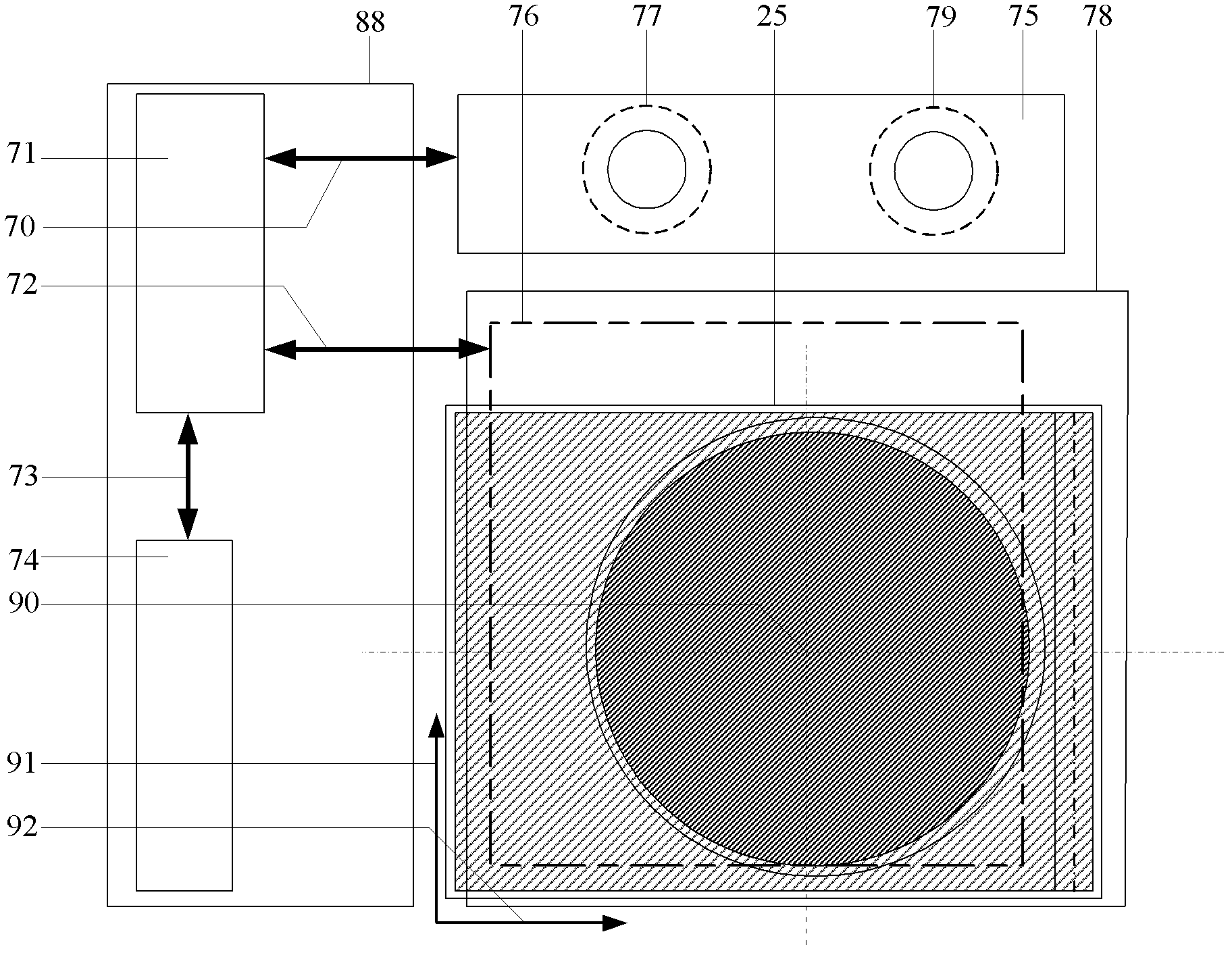 Production system of silicon substrate liquid crystal display screen and production method thereof