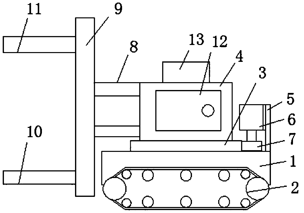 Warehouse intelligent carrying robot