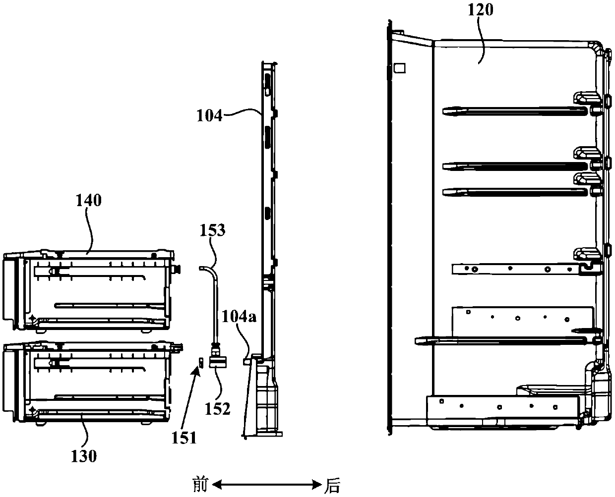 Refrigerating and freezing device