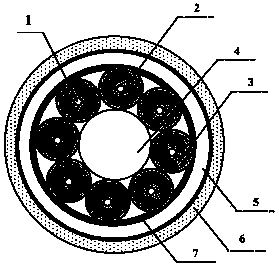 Multi-core anti-irradiation optical cable and its manufacturing process