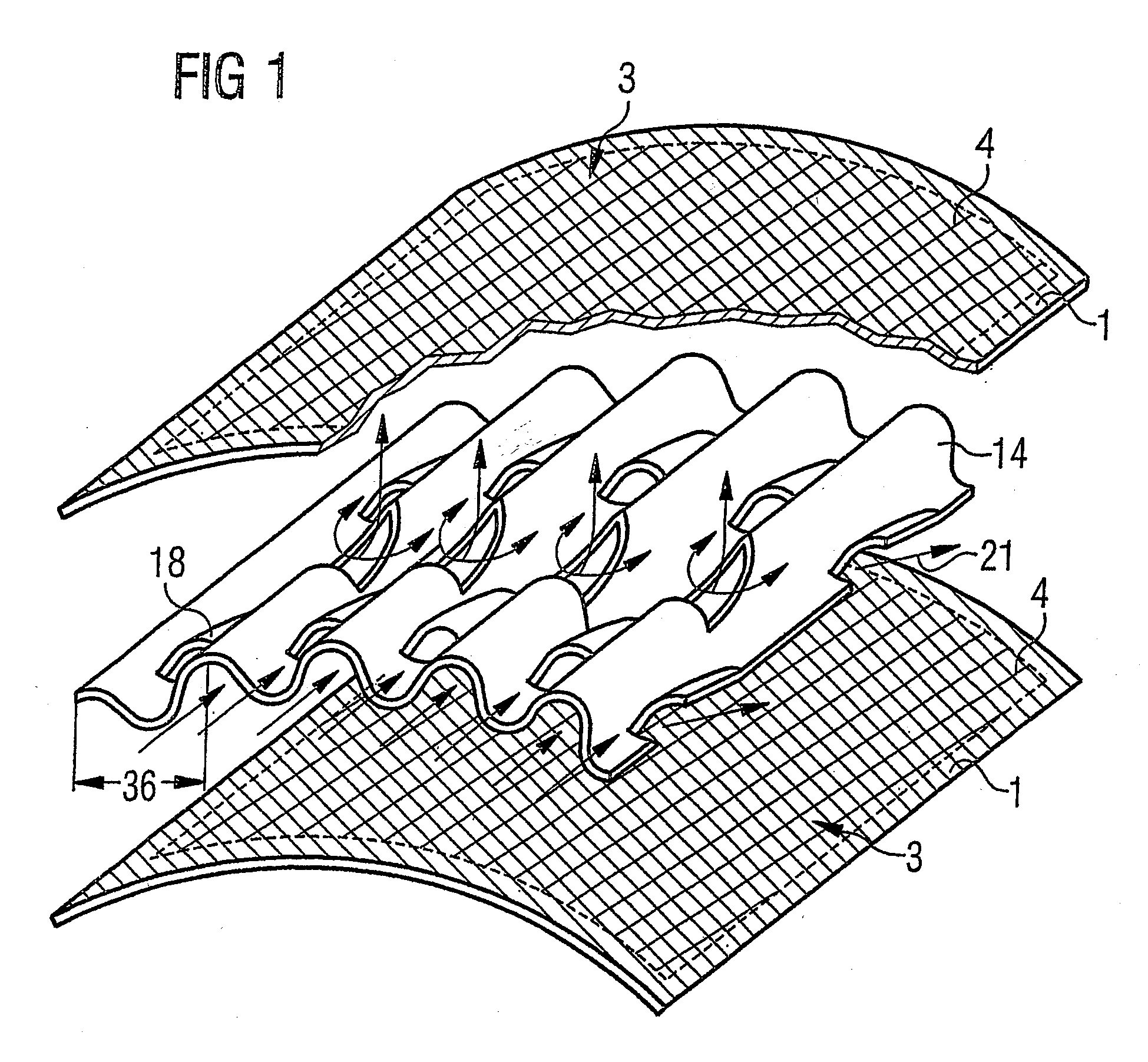 Particulate Trap with Coated Fiber Layer and Exhaust System Having the Particulate Trap