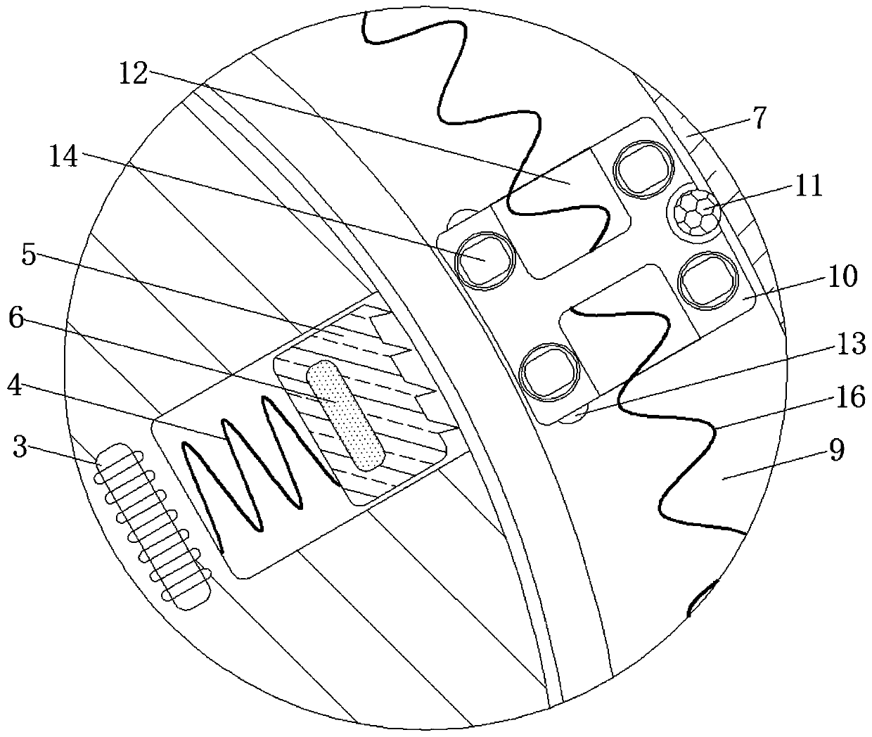 Centrifugal force change-based device for preventing stirring device from stalling