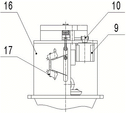 Gravity pressurization and automatic mechanical pressurization integrated grinding and polishing machine