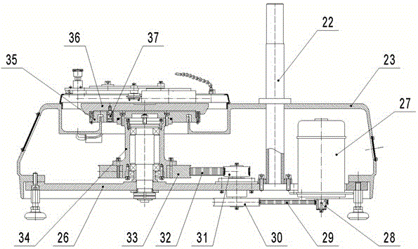 Gravity pressurization and automatic mechanical pressurization integrated grinding and polishing machine