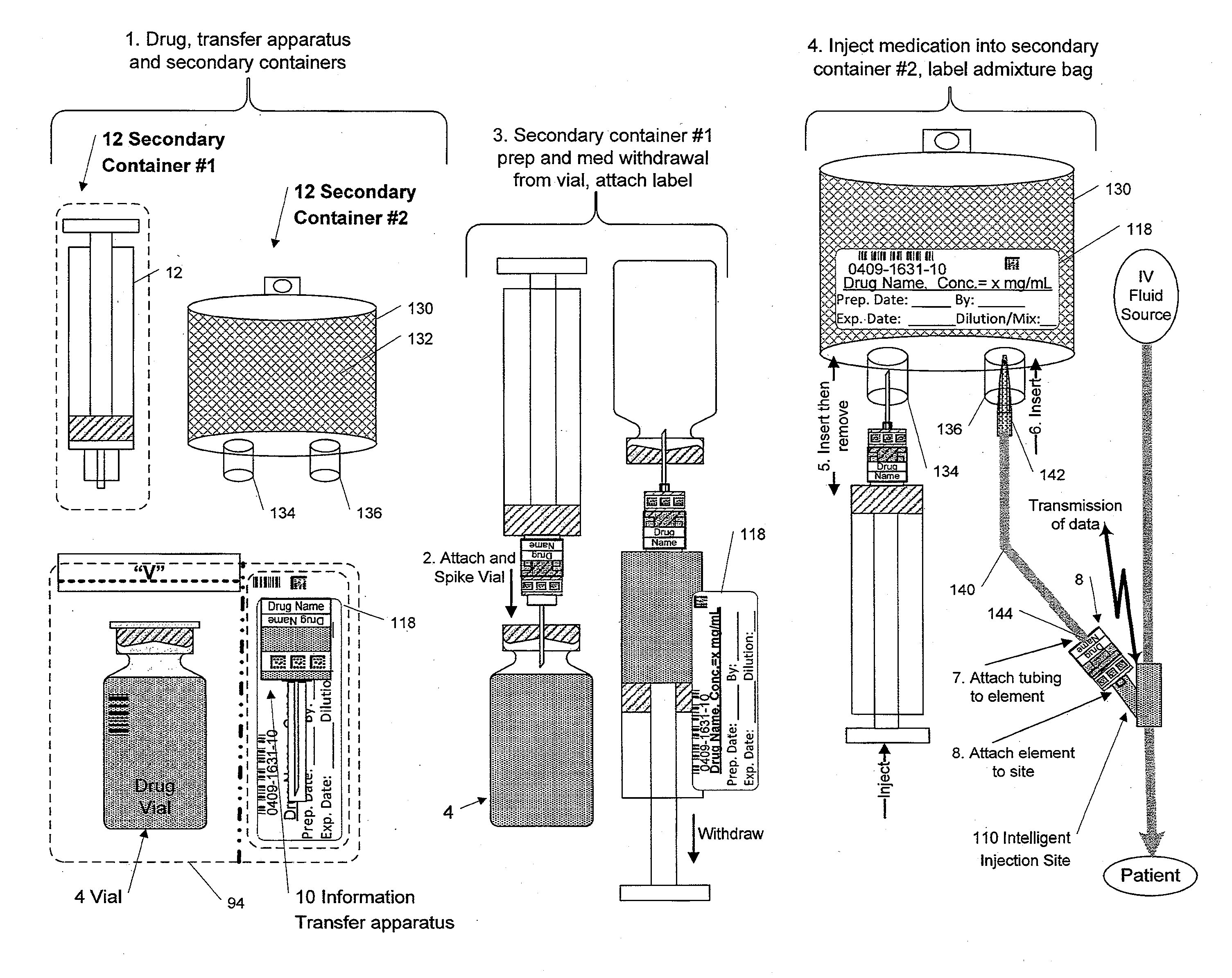 Medication and Identification Information Transfer Apparatus