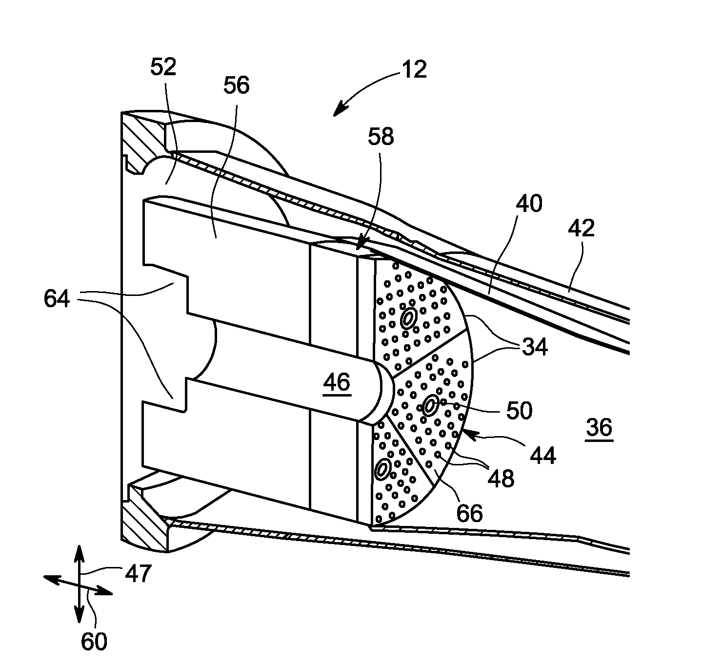 System for injecting fuel in a gas turbine combustor