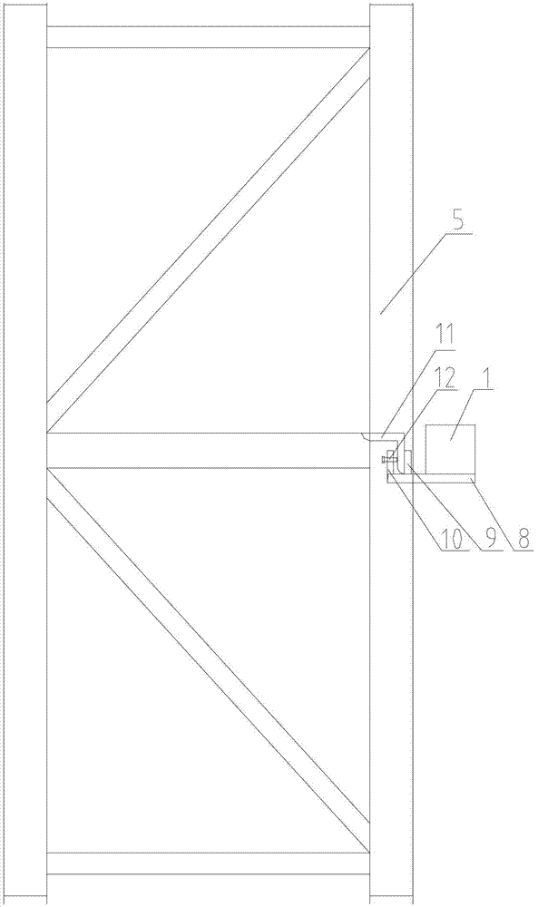 Portable field detection device used for anti-falling safety device of rack and pinion building hoist