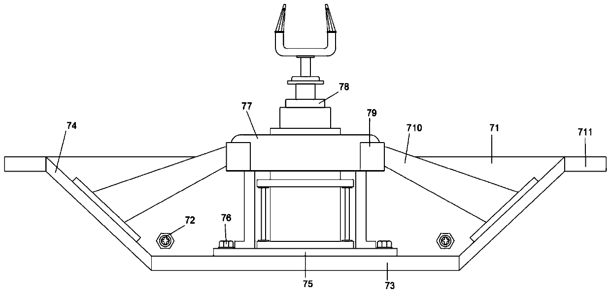 Composition of conveying device for machine tool production