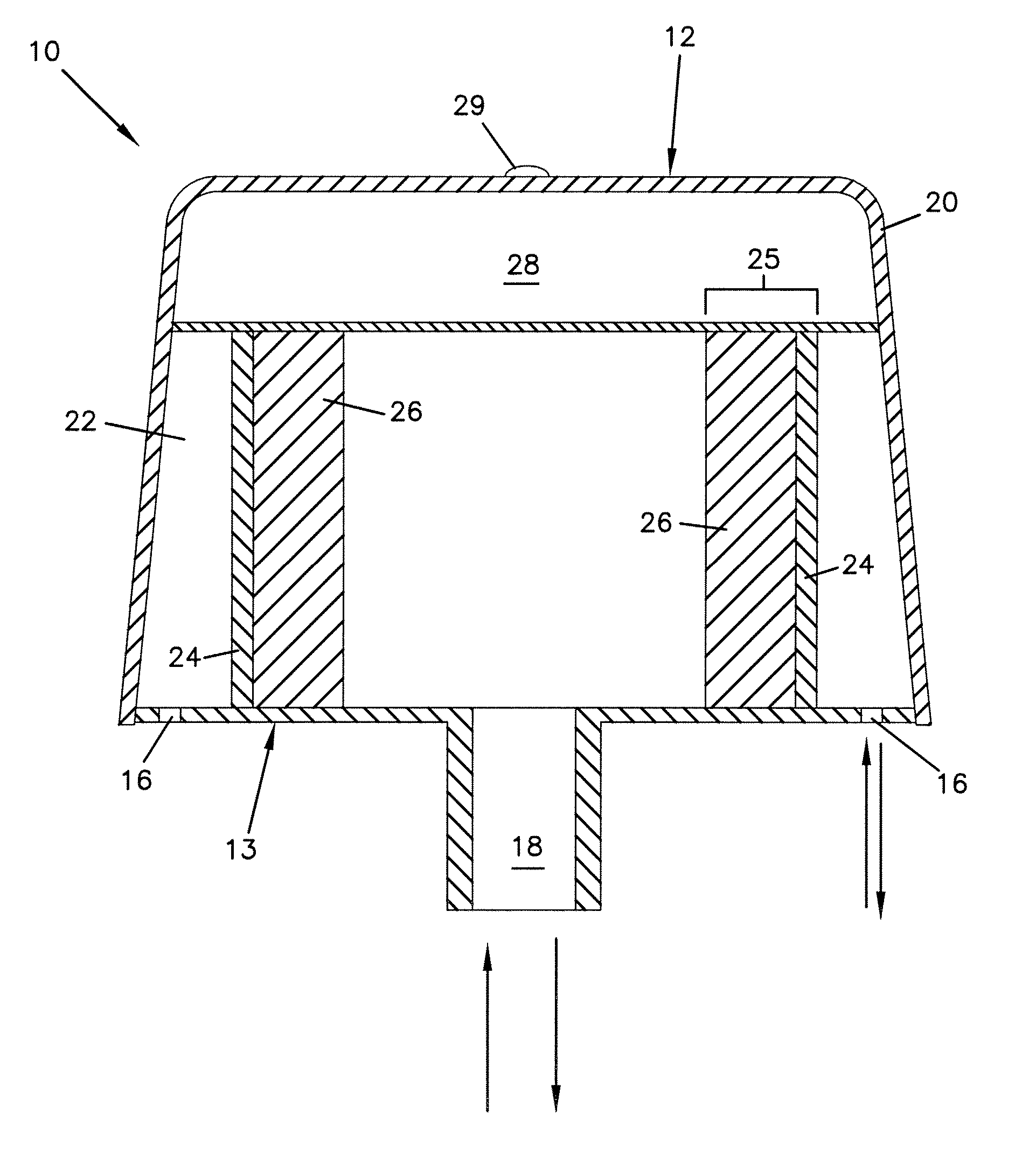 Filter medium and breather filter structure