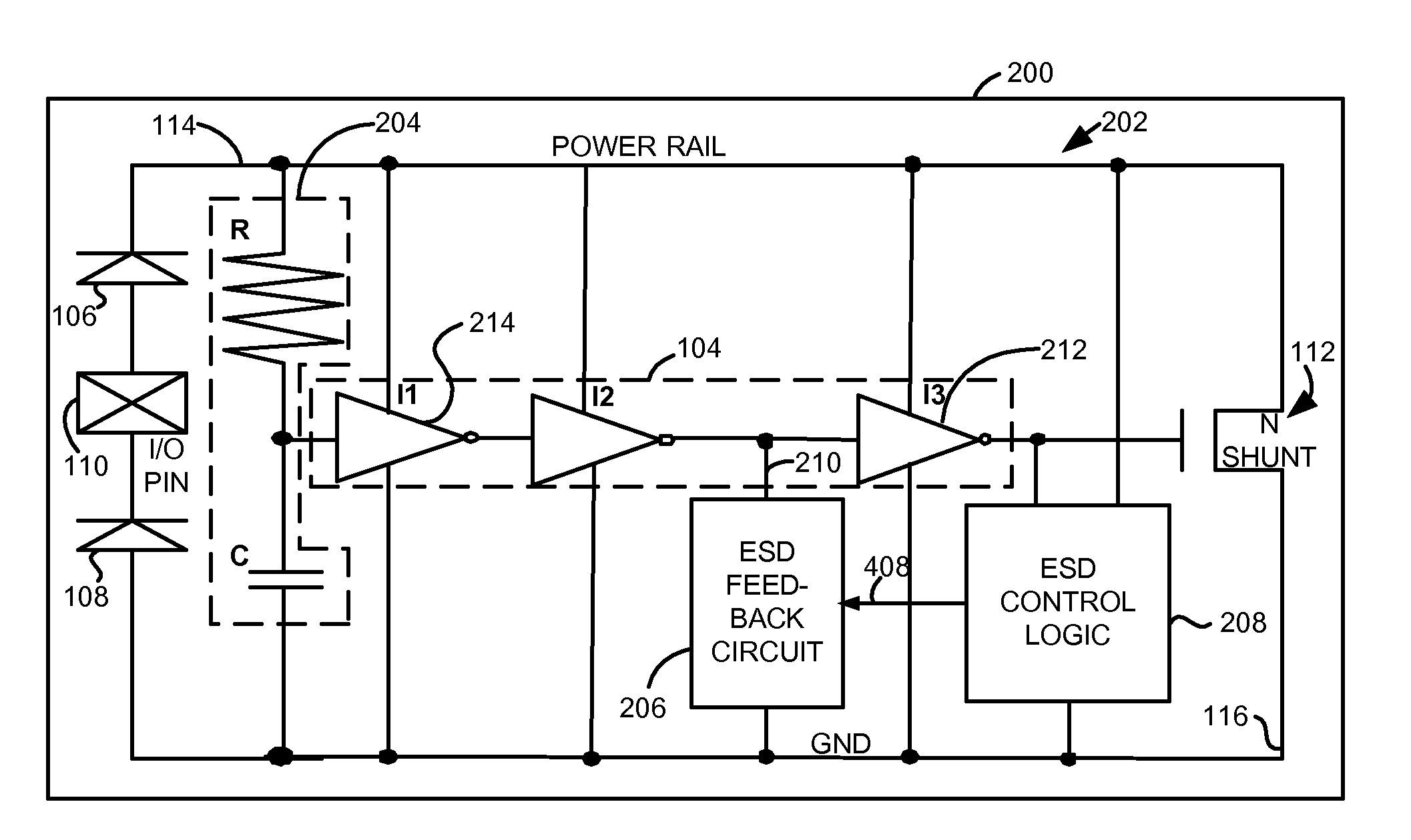 Electrostatic discharge circuit and method