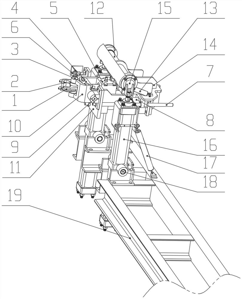 Automatic train unhooking device