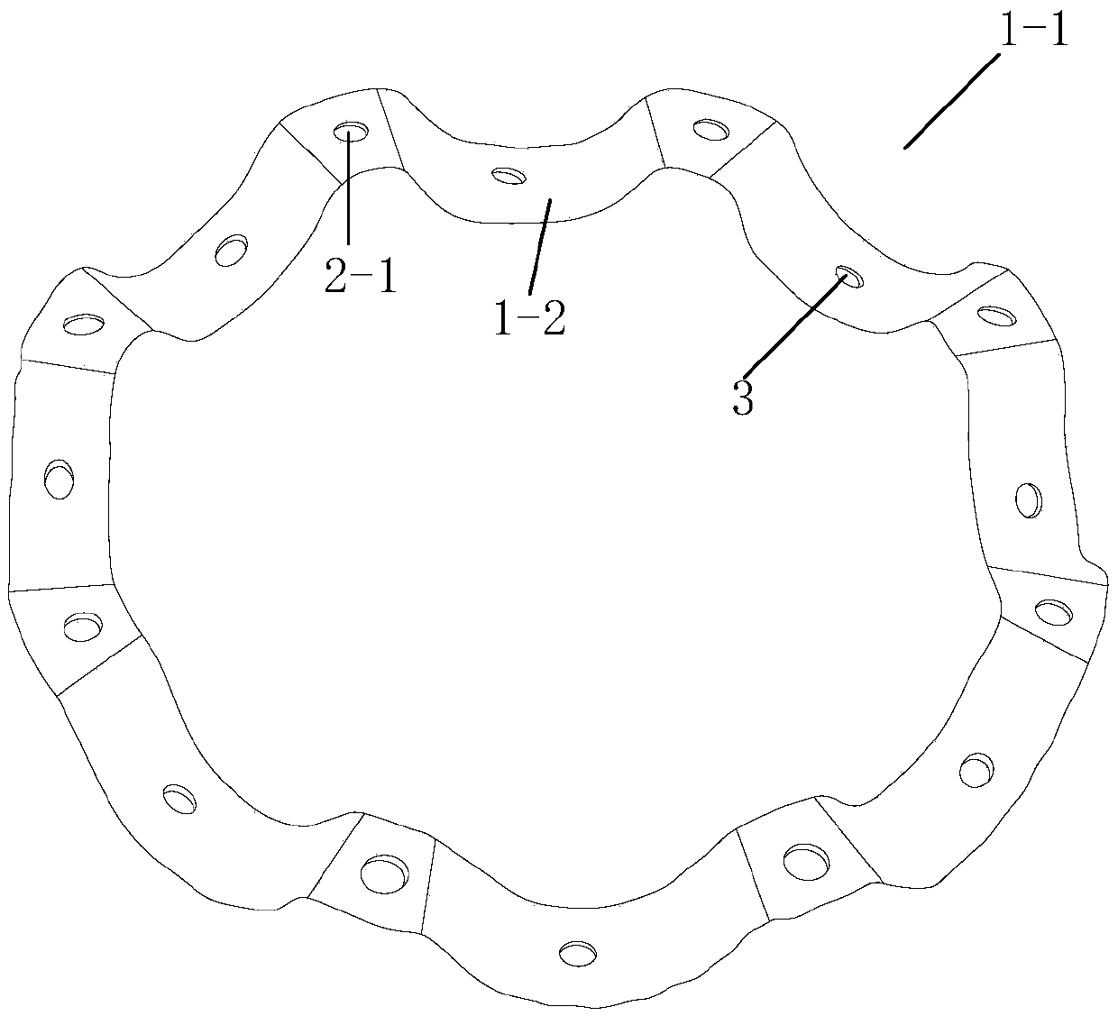 Deep groove ball bearing with wave-shaped retainers with oil holes and machining method