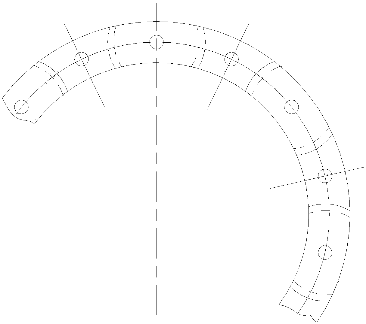 Deep groove ball bearing with wave-shaped retainers with oil holes and machining method