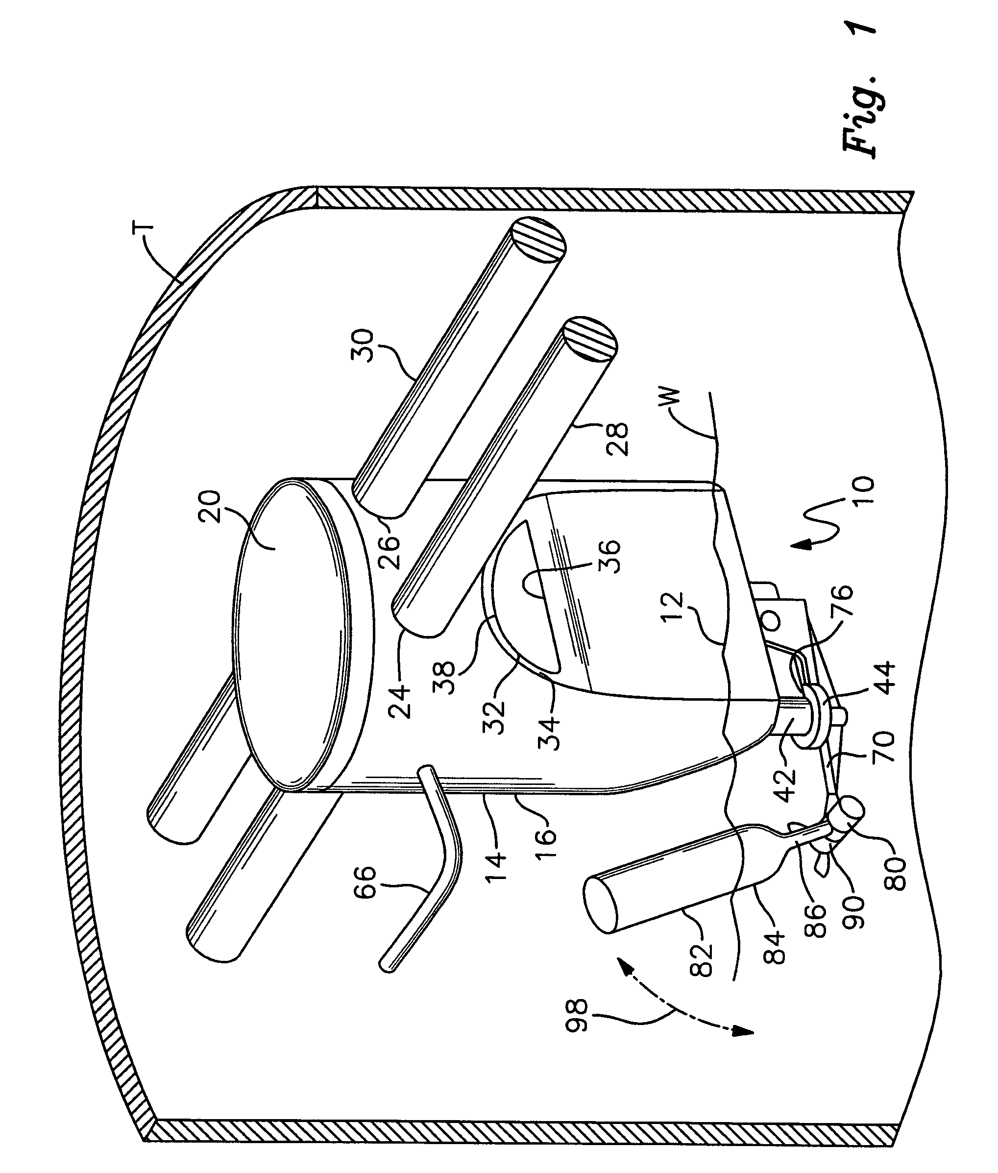 Refill control mechanism for a liquid holding tank