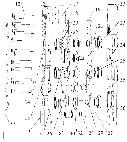 Tendon type under-driving self-adaptation multi-finger device