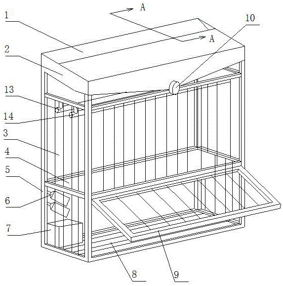 Antitheft window convenient for fire hazard life escape