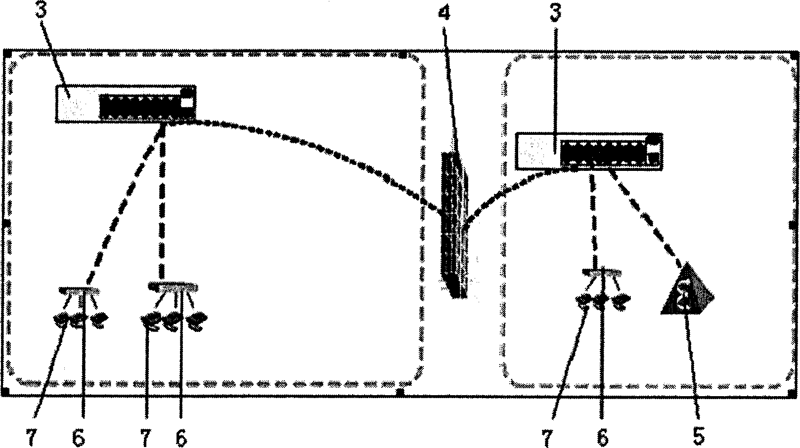 System of soft exchange network passing through firewall based on ALG+MP and its method