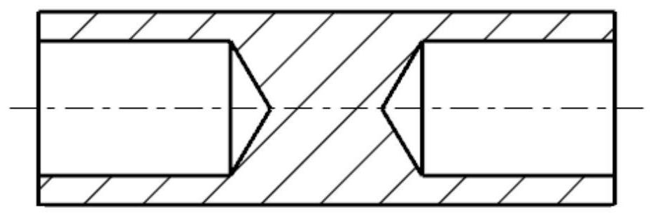 A potting type cable sealing penetrating structure