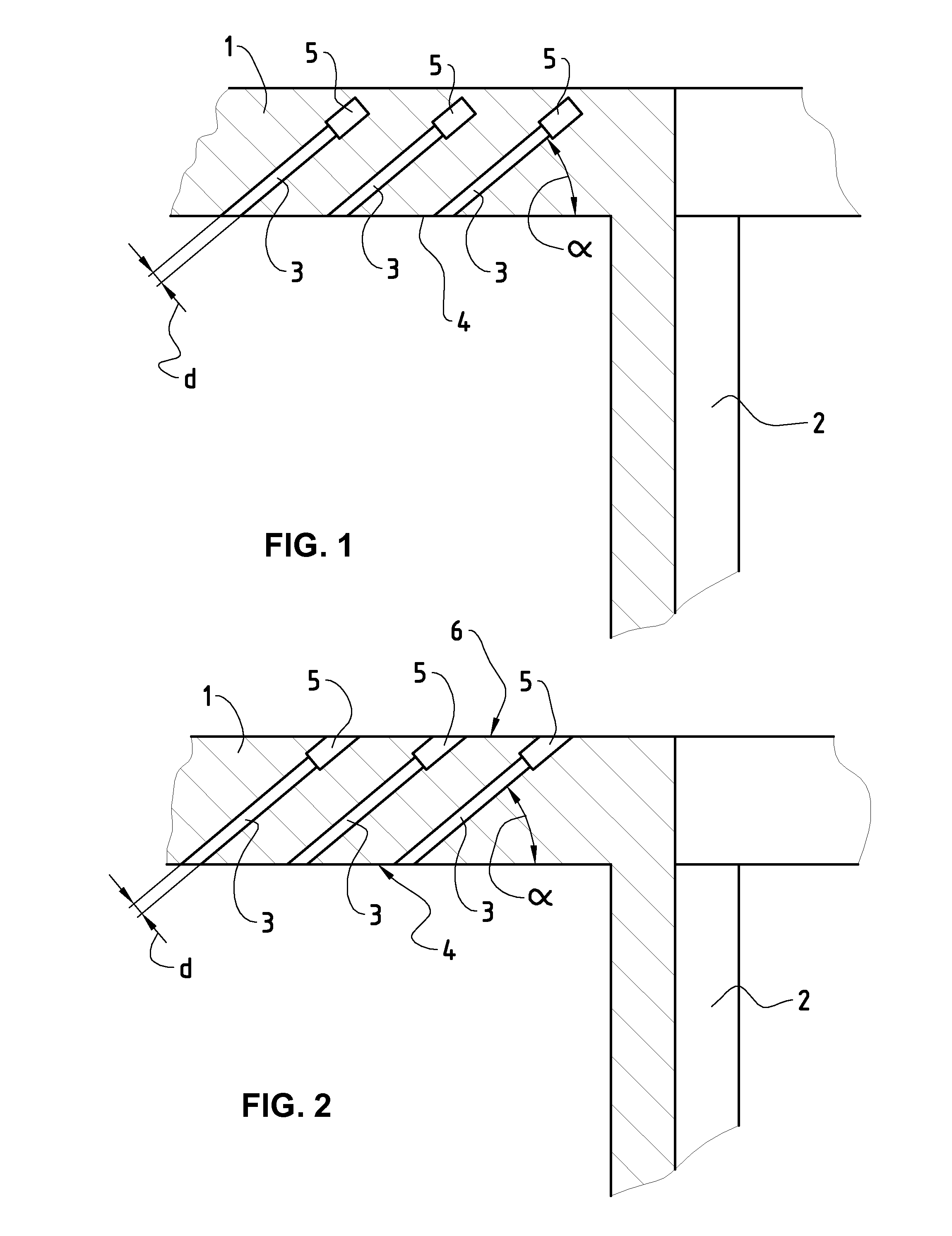 Method for reinforcement of concreted plates in the region of support elements