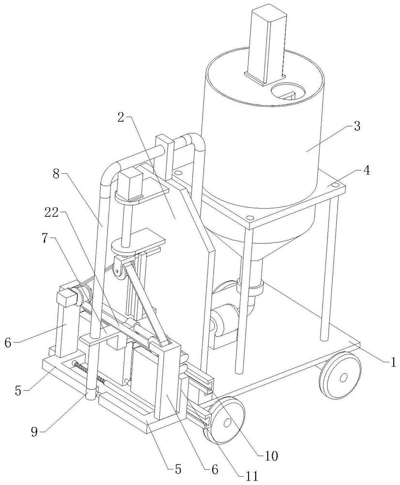 Concrete pouring device