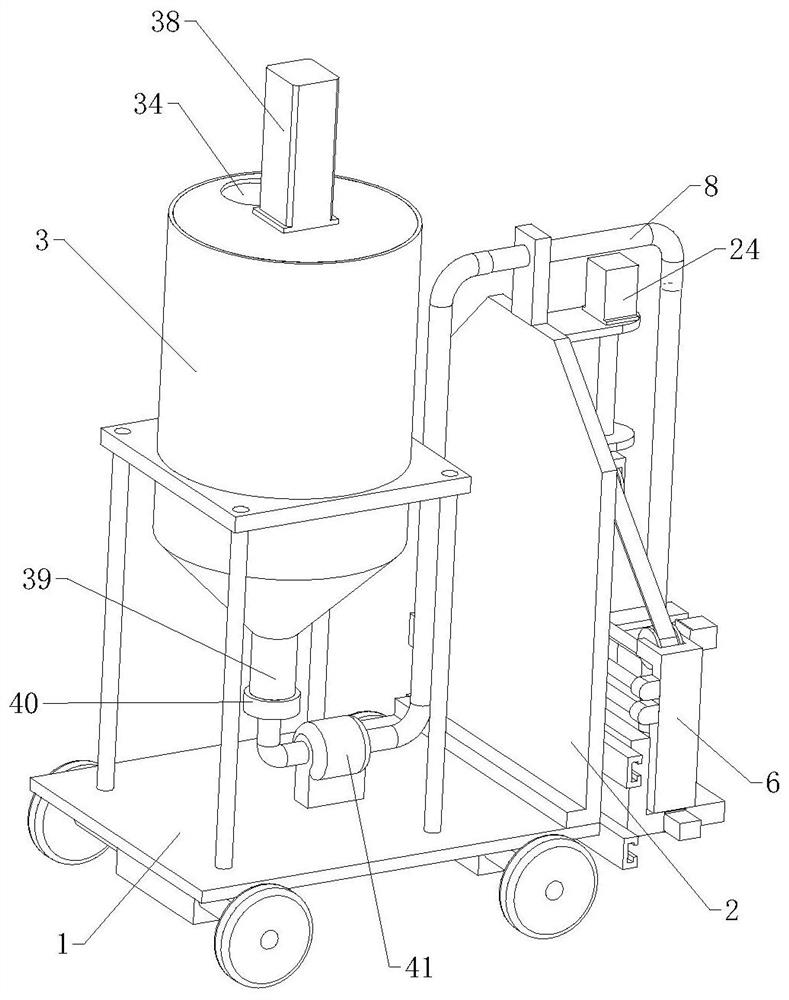 Concrete pouring device