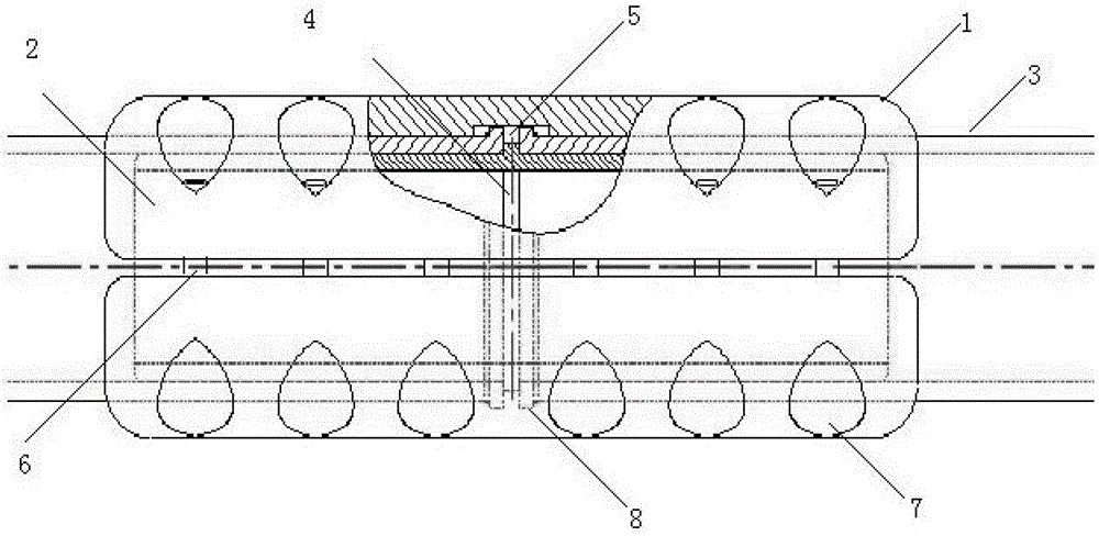 An aluminum tube joint for anti-slip aluminum tube jumper