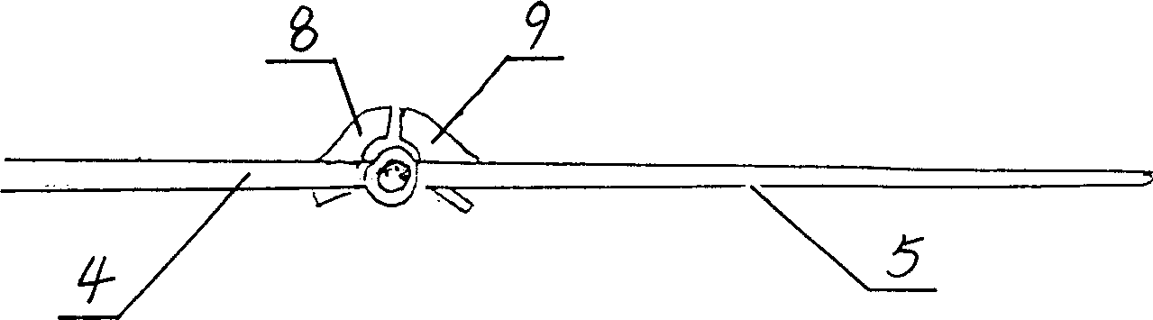 Tail plate folding type speed-regulating mechanism for wind power generator