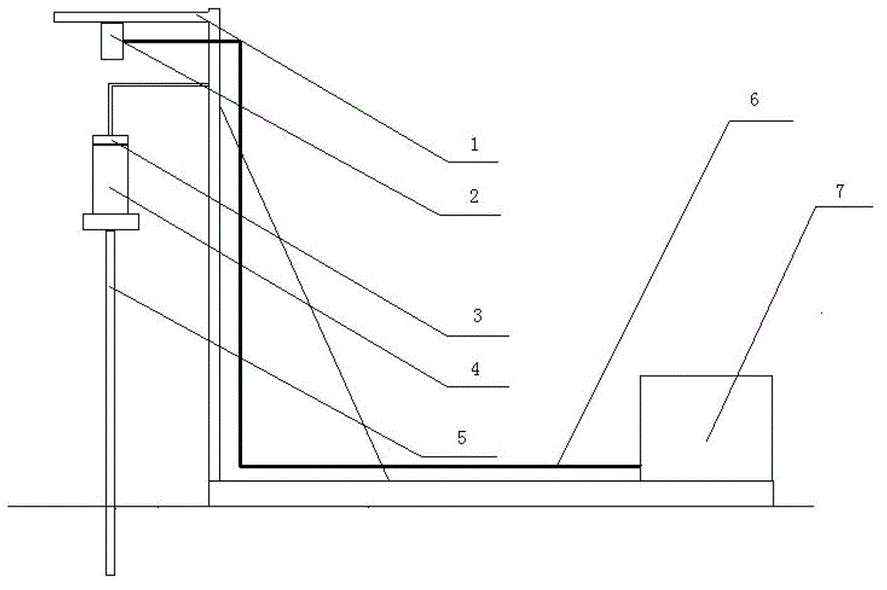 Monitoring device and networked automatic monitoring and recording system for pile hammering machine construction