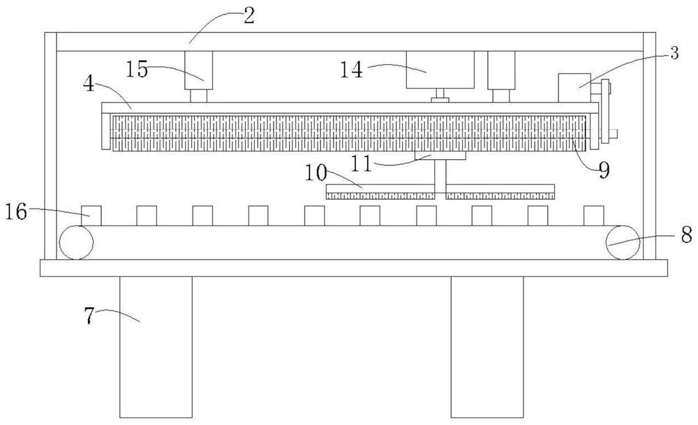 Hollow brick dust removing device