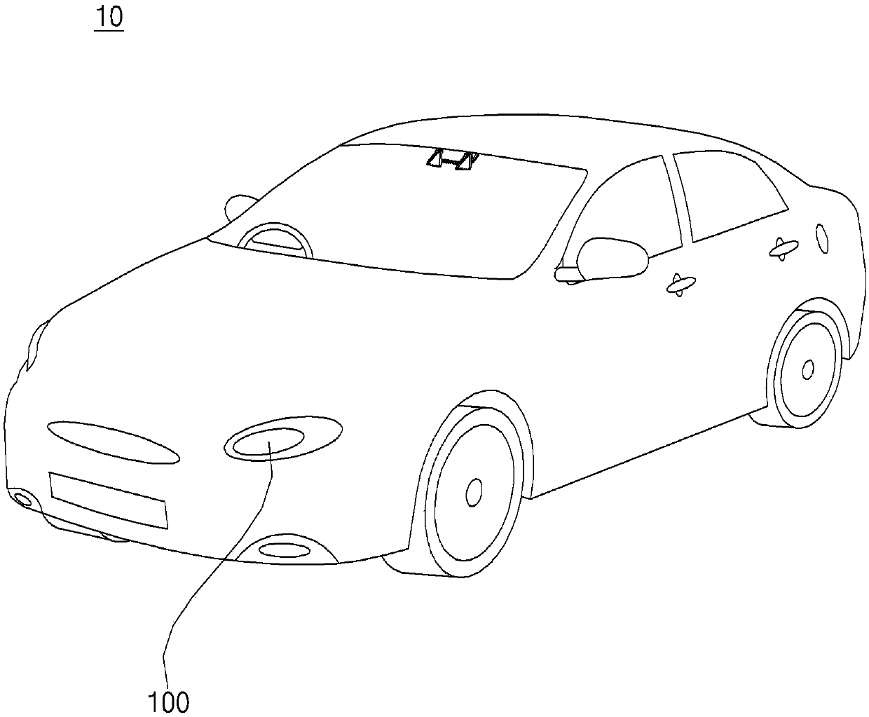 LAMP FOR VEHICLE, and vehicle