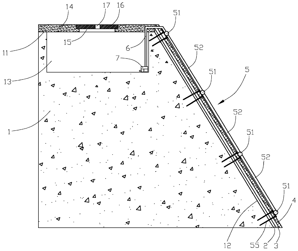 Side slope ecological restoration system and method