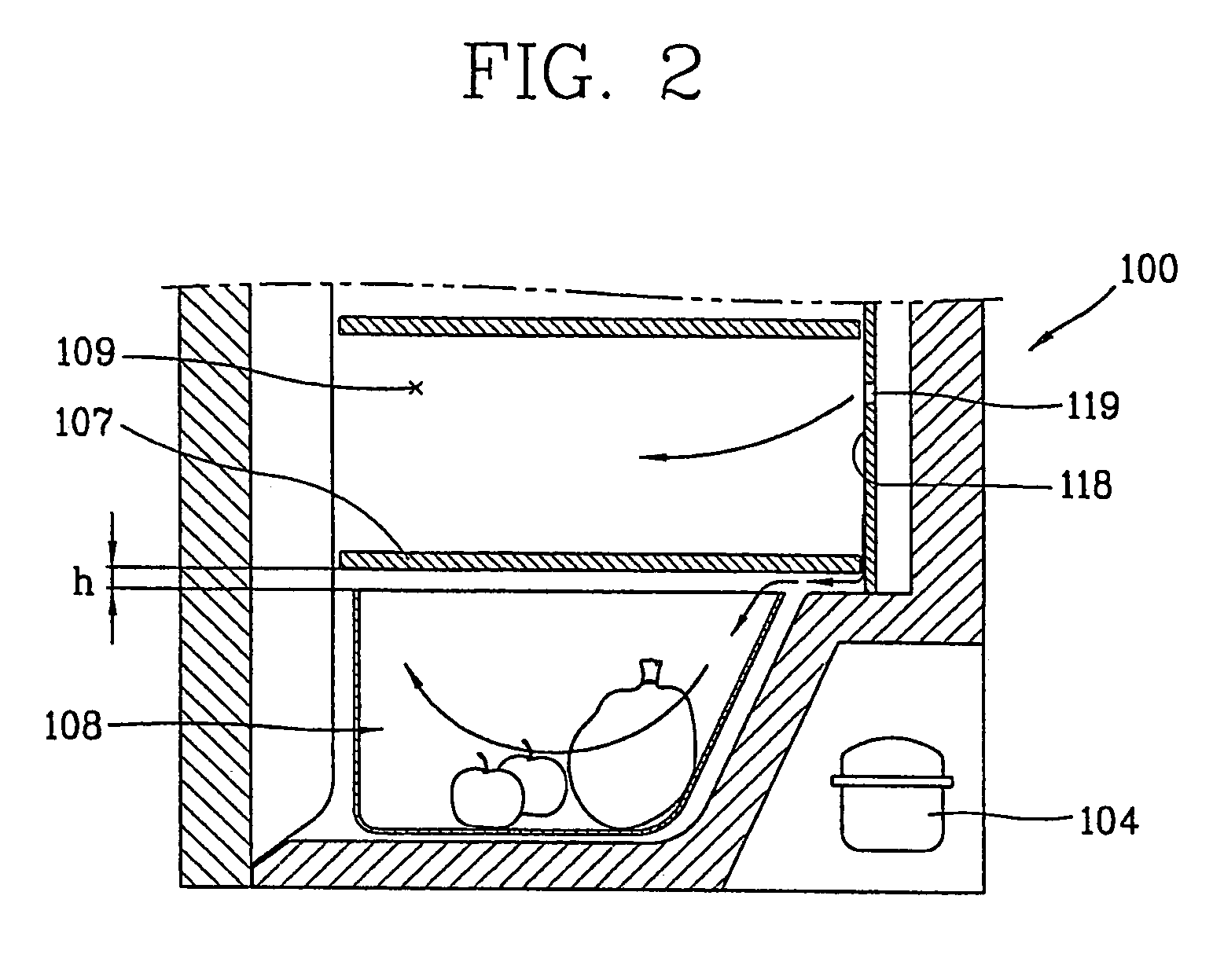 Vegetable room for refrigerator