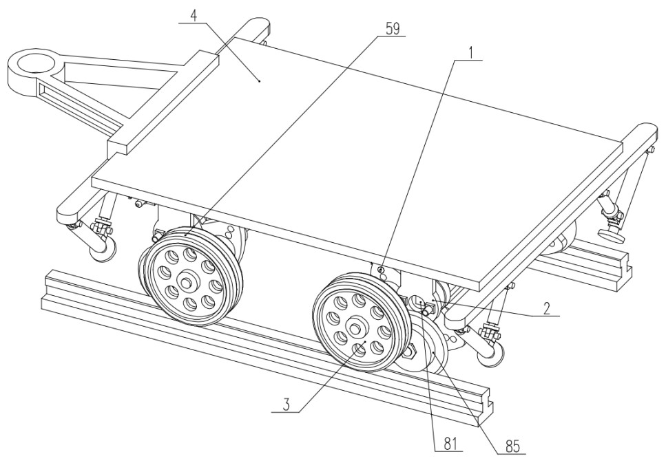 A trailer capable of switching different track travel modes and using method thereof